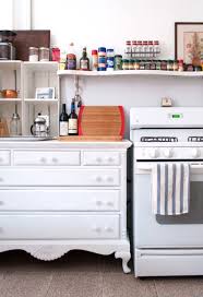Old School Charm In A Brooklyn Railroad Apartment Freestanding Kitchen Repurposed Kitchen Railroad Apartment