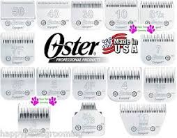 Details About Genuine Oster A5 A6 Cryogen X Blades Fit Andis Ag Wahl Km Clippers Pet Grooming