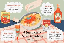 Out Of An Ingredient Called For In A Savory Recipe This Substitutions Guide Will Keep You Cooking And Save You A Trip In 2020 Tomato Sauce Cooking Substitutions Sauce