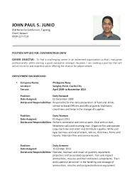 Professionally written and designed resume samples and resume examples. Ordinary Seaman Resume
