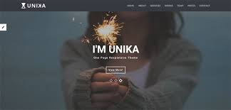 What is a web page template? Unika Free Html5 Css3 One Page Html5 Template