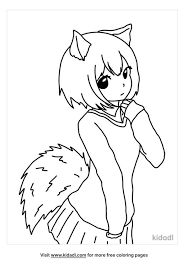 Explore 623989 free printable coloring pages for you can use our amazing online tool to color and edit the following wolf anime coloring pages. Anime Wolf Girl Coloring Pages Free People Coloring Pages Kidadl