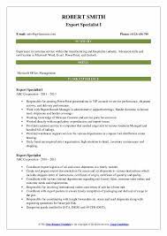 Documents similar to import export specialist or client service specialist. Export Specialist Resume Samples Qwikresume