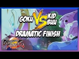Goku Vs Kid Buu Dramatic Finish Dragonball Fighterz Youtube