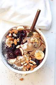 Overnight Oats With Cherries Almond Butter And Date Syrup Darn Good Veggies Recipe Breakfast Recipes Easy Food Easy Breakfast