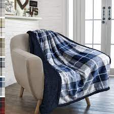 Colorful united states navy throw blankets show your support of our military. Microfiber Plaid Throw Blanket Plaid Navy Overstock 33498667