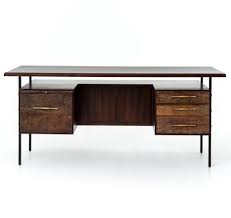 56 wide x 52.75 deep x 29.25 inches high, with a chair clearance of 27.5 inches. The Best Mid Century Modern Office Desks Emfurn