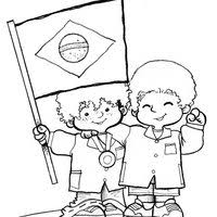 A independência do brasil é comemorado no dia 7 de setembro, pois esse dia foi quando d. Desenhos Do Dia Da Bandeira Para Colorir Tudodesenhos
