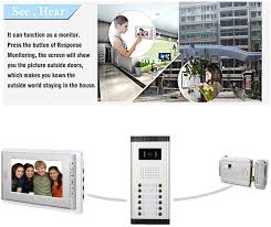 Some doorknob designs and configurations are more practical than others. Buy Amocam Apartment Video Intercom System Wired 7 Inches Monitor Video Door Phone Kit 4 Household Apartment Video Doorbell Support Monitoring Unlock Dual Way Door Intercom 1 Pcs Camera 4 Pcs Screen