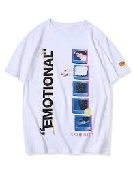 Vous êtes descendu jusqu'ici pour obtenir des informations sur créateur ? T Shirt Graphique Geometrique Lettre Imprimee Chemises Imprimees Chemises Graphiques Vetements De Createur