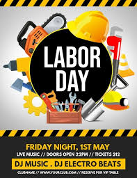 Labor day and businesses in the united states of america labor day 2021 will take place on monday, september 6th. Labor Day Flyer Worker S Day Workers Day German Unity Day Poster Template