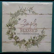 From i.ebayimg.com rainbow 2021 calendars 1 5x5x3 375 in. Office Wall Calendar Simply Blessed Sealed Poshmark