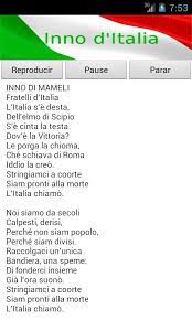 Roberto mancini's side are well known for passionately belting out 'il canto degli italiani', which literally translates to 'the song of the italians'. Italian National Anthem For Android Apk Download
