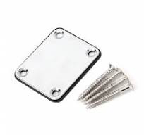 Placa de reforço de conexão de pescoço e corpo de aço para guitarra  elétrica/baixo com parafusos