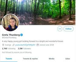 Then today, when trump finally left the white house, it appeared greta won the longstanding twitter beef with one iconic tweet. A Very Happy Young Girl Greta Thunberg Changes Her Twitter Bio After Trump S Remark World News India Tv