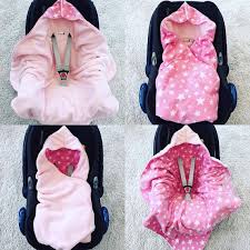 Pink Baby Car Seat Blanket Warm Star Design Fleece Baby Etsy Baby Car Seat Blanket Car Seat Blanket Baby Car Seats