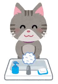 手洗いのイラスト（猫） | かわいいフリー素材集 いらすとや