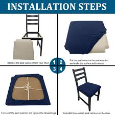 With excellent fabric quality construction and reliable materials, the chair pads will last for years to come. Buy Northern Brothers Seat Covers For Dining Room Chairs Cushion Covers For Dining Room Kitchen Chairs Seat Covers Kitchen Chair Dining Seat Covers Set Of 4 Navy Blue Online In Indonesia B089gwx2cr