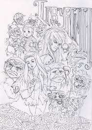 Yet Another Drawing From Years Ago Labyrinth Is By Far My Favorite Movie Ever And This A Little Collage Of The Cha Coloring Pages Colorful Drawings Labyrinth