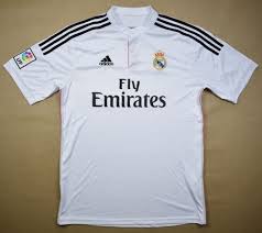 Built to withstand all weather conditions, the real madrid football clothing in this selection allows you to proudly support your team throughout the entire season. 2014 15 Real Madrid Shirt L Football Soccer European Clubs Spanish Clubs Real Madrid Classic Shirts Com