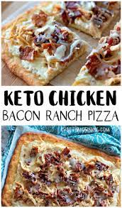 Keto Chicken Bacon Ranch Pizza Bacon Kip Keto Pizza Ranch Bacon Chicken Keto Kip Pizza Keto Recipes Easy Low Carb Pizza Recipes Keto Diet Recipes