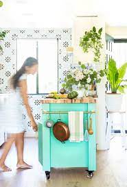 For instant storage and worktop space, try a tray stand, a kitchen island with racks or a trolley. Farmhouse Diy Kitchen Island An Ikea Hack A Piece Of Rainbow