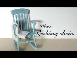 Miniature Furniture Rocking Chair Tutorial Dolls Dollhouse Youtube In 2020 Miniature Furniture Furniture Chair Modern Dollhouse Furniture