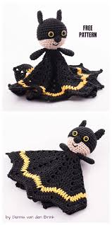 Crochet Batman Baby Lovey Blanket Free Crochet Patterns