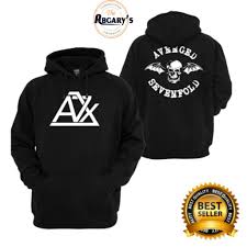 One of the more successful and accessible metalcore outfits of the early 21st century, avenged sevenfold endured changes both stylistic and internal during their rise from teenage troublemakers to commercial success story. Hoodie Band Outside The Avenged Sevenfold Logo A7x And Logo Skull With Front Back Wings Unisex Hoodie Band Luar Negeri Avenged Sevenfold Logo A7x Dan Logo Tengkorak Bersayap Depan Belakang Unisex