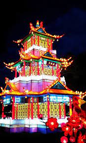 Pagoda Lantern Fair Park Dallas Texas Pagoda Lanterns Fair Park Dallas Chinese Lantern Festival