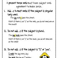 Subject Verb Agreement Anchor Chart D49ow3r3w649