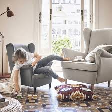 Strandmon Detske Kreslo Vissle Seda Ikea Childrens Armchair Ikea Strandmon Armchair
