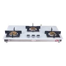 The toughened glass top is crafted for durability which also enhances the overall longevity of the stove. White 3 Burner Glass Top Hob Top Gas Stove Sumit Udyog Private Limited Id 8522162762