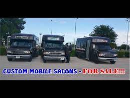 Custom Mobile Salon Buses For Sale Www Mrhairart Com Youtube Mobile Salon Mobile Hair Salon Hair Salon Business