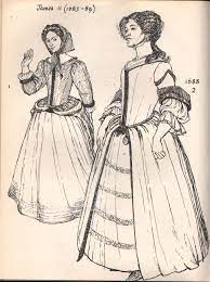 1680s Women S Fashion James Ii France Historical Clothing 17th Century Clothing Historical Costume