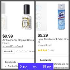 Poo-pouri vs Lysol - When sprayed directly onto the toilet water before  going 2 💩, Poo-pouri completely eliminates the smell and keeps the  bathroom smelling like roses. Lysol sprayed on the water