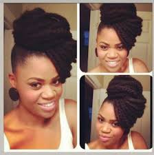 This hair style for natural hair is a very quick natural hair updo tutorial using marley hair showing you how i style my short. Bun Hairstyles With Marley Hair Different So