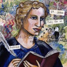 St. John the Evangelist, St. John the Apostle, Confirmation Gift, Patron  Saint of Caregivers, Patron Saint of Authors, Saint Art,
