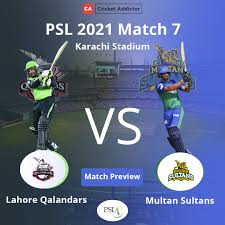 مُلتان سُلطانز) is a pakistani professional twenty20 franchise cricket team representing the city of multan in southern punjab in the pakistan. Psl 2021 Match 7 Lahore Qalandars Vs Multan Sultans Match Preview And Prediction