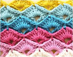 Colección de videos paso a paso de como realizar lindos puntos en crochet. 50 Patrones En Puntos Abanico A Crochet Crochetisimo