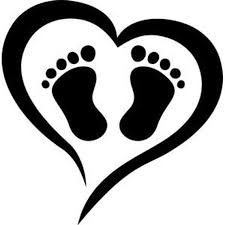 Baby Feet Heart Is A Digital Graph That Can Be Used For Various Crochet Techniques Such As C2c Mini C2c Sc Hdc Dc Baby Feet Art Baby Feet Baby Silhouette