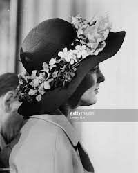 Queen Margrethe Of Denmark Wearing A Hat Covered In Flowers As She Queen Margrethe Of Denmark Wearing A Hat Denmark