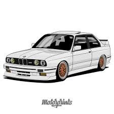 Bmw m3 poster print wall art of the history and evolution of the m3 generations, bmw car models: Motorprints On Instagram Bmw M3 E30 Owner Lw M3 Order Illustration Of Your Car Write Me In Direct Message Or Email Contact I Bmw Art Bmw M3 Bmw E30