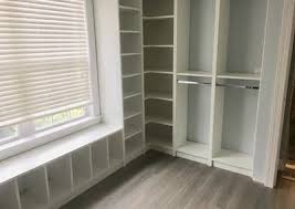 Corner wood closet system in expresso and combined them both to make an l shaped organizer in my son's closet. Custom Corner Closet Shelving Unit And Shoe Rack Top Shelf Closet
