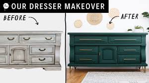 There are five spacious drawers with solid bases, which are in a lovely. Fresh Furniture Update Vintage To Modern Dresser Makeover Youtube
