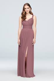 Pretty Details Like A Pleated Bodice Sweetheart Neckline And Ruched Waistline Make Mesh Bridesmaids Dress Davids Bridal Bridesmaid Dresses Bridesmaid Dresses