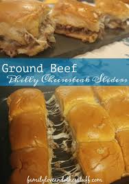 Ground Beef Philly Cheesesteak Sliders Recipe Philly Cheese Steak Sliders Slider Recipes Ground Beef Sliders