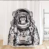 The hand you see over the toothbrush monkey is my little. Ofat Home Black And White Monkey Gorillas Kids Shower Curtain Animal Baby Fabric Shower Curtains For Bathroom 72x72 Extra Long Shower Curtain Sets With Hooks Buy Online In Grenada At Grenada Desertcart Com Productid