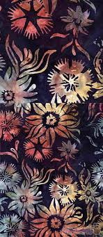 Timeless Treasures Tela Batik Morada Con Flores In 2020 Batik Fabric Batik Timeless Treasures