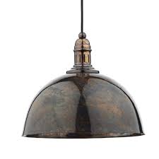 In a brushed bronze finish. Yoko Mottled Bronze Pendant Lightbox